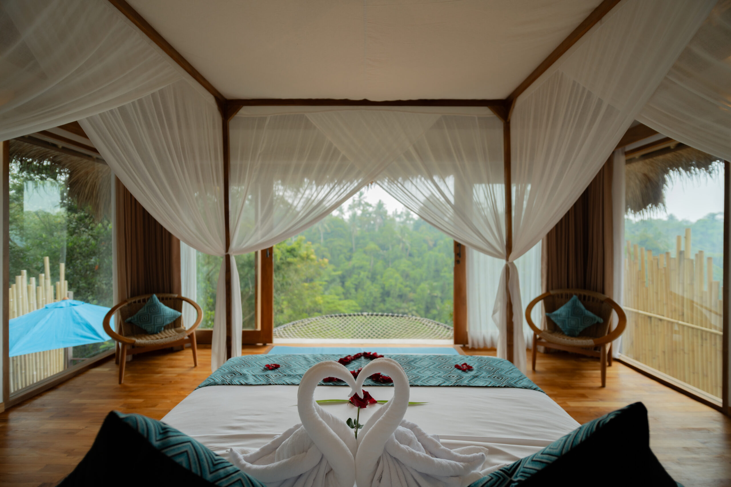 VILLA GITA MAHA Luxury honeymoon escape in Ubud featuring a private pool, lush jungle surroundings, and a serene romantic atmosphere in Bali